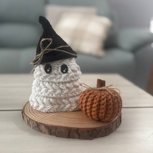 All New! Wheat-Stitch Ghost / Pumpkin Set