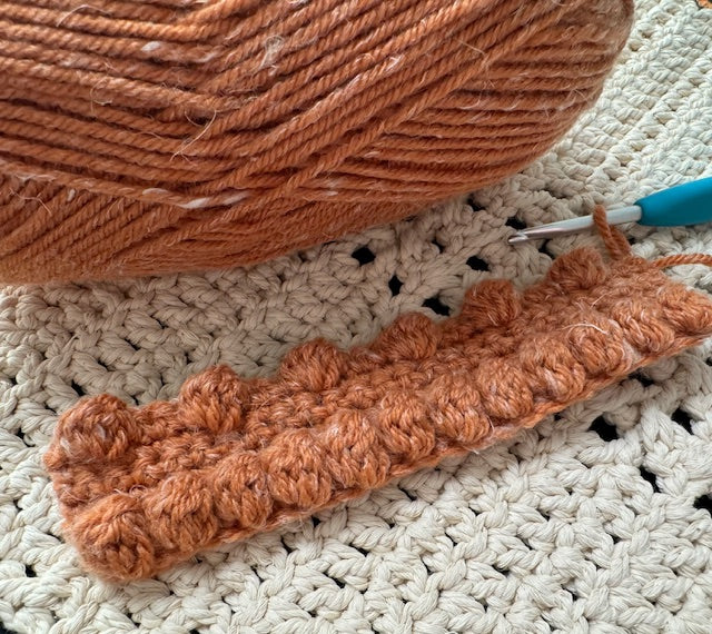 Bobble Stitch Pumpkin - Round